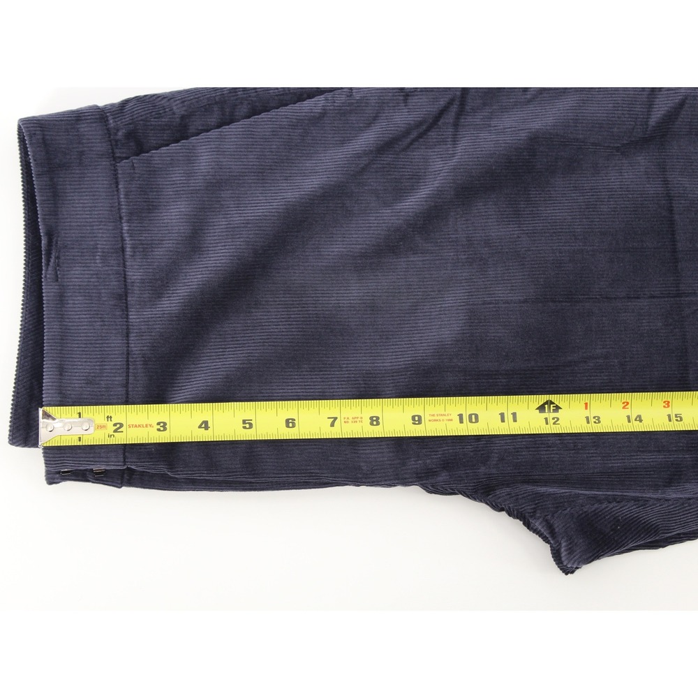 Boden Corduroy Tapered Trousers Fine Wale Stretch Pants Size 10 Navy Blue R0169 - Picture 7 of 11